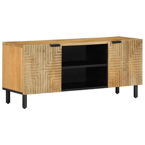 Ντουλάπι τηλεόρασης καφέ 105x33x46 cm από μασίφ ξύλο Mango