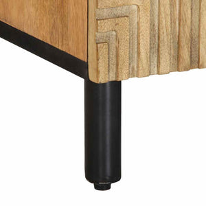 Ντουλάπι τηλεόρασης καφέ 105x33x46 cm από μασίφ ξύλο Mango