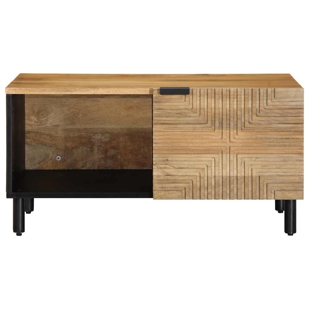 Τραπεζάκι σαλονιού καφέ 80x50x40 cm μασίφ ξύλο Mango