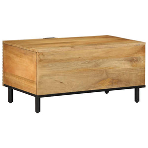 Τραπεζάκι σαλονιού καφέ 80x50x40 cm μασίφ ξύλο Mango