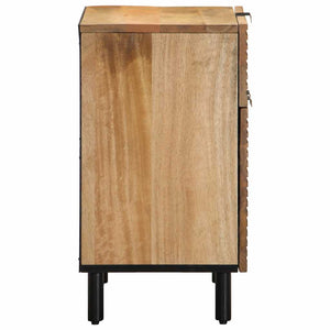 Κομοδίνο καφέ 50x33x60 cm μασίφ ξύλο Mango - Pakobazaar