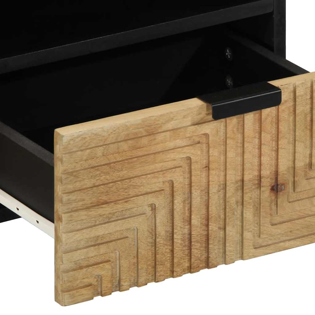 Τραπεζάκι σαλονιού καφέ 80x54x40 cm μασίφ ξύλο Mango