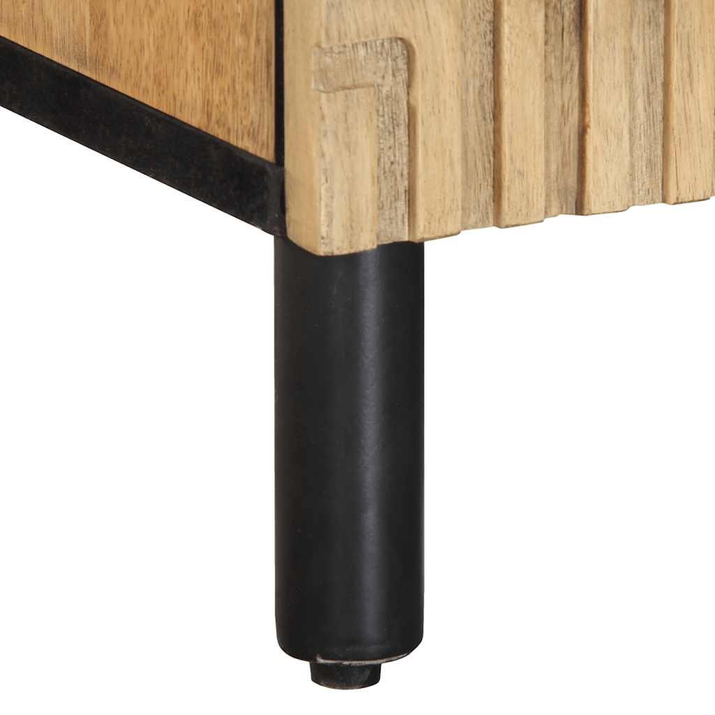 Ντουλάπι τηλεόρασης καφέ 105x33x46 cm από μασίφ ξύλο Mango - Pakobazaar