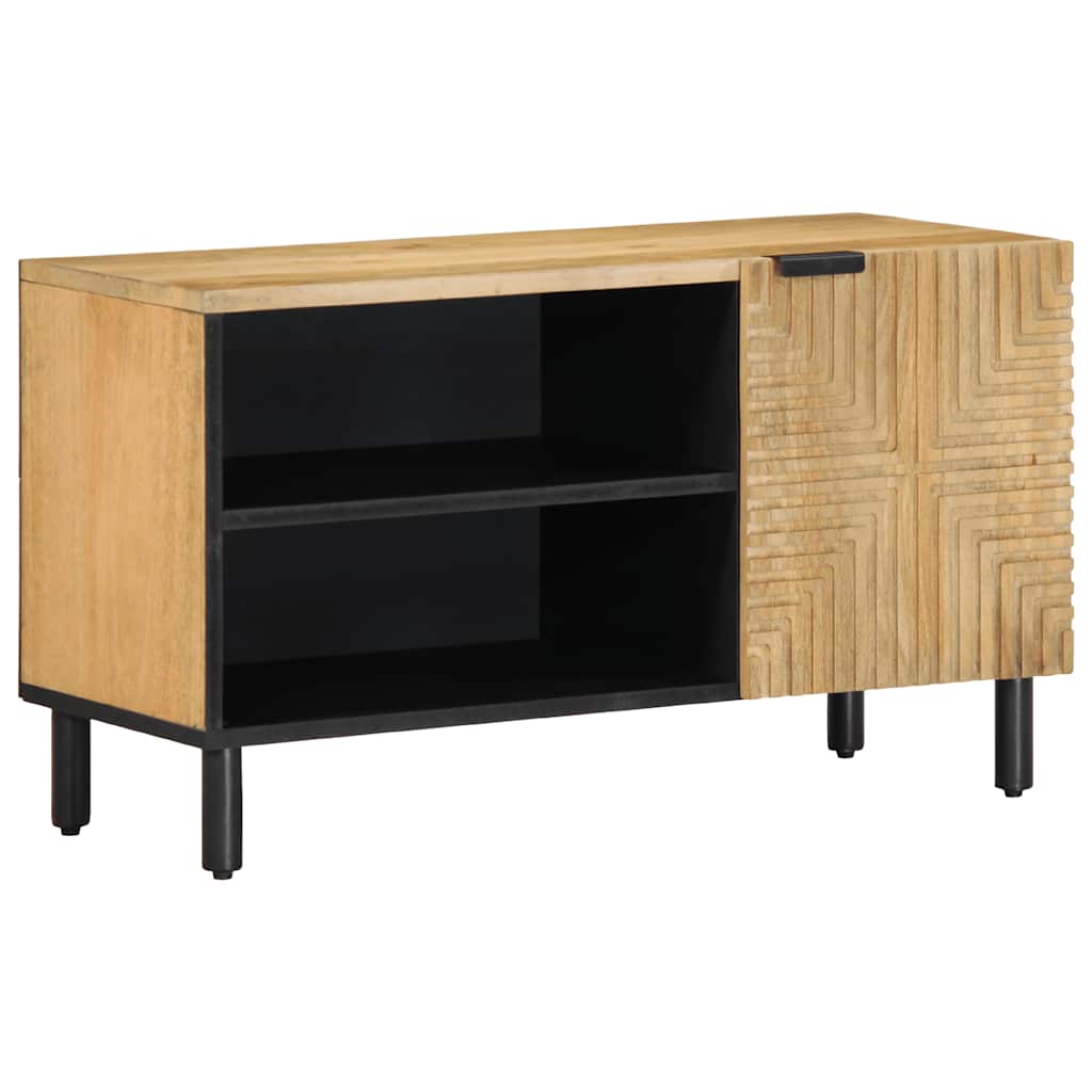 Ντουλάπι τηλεόρασης καφέ 80x31,5x46 cm από μασίφ ξύλο Mango