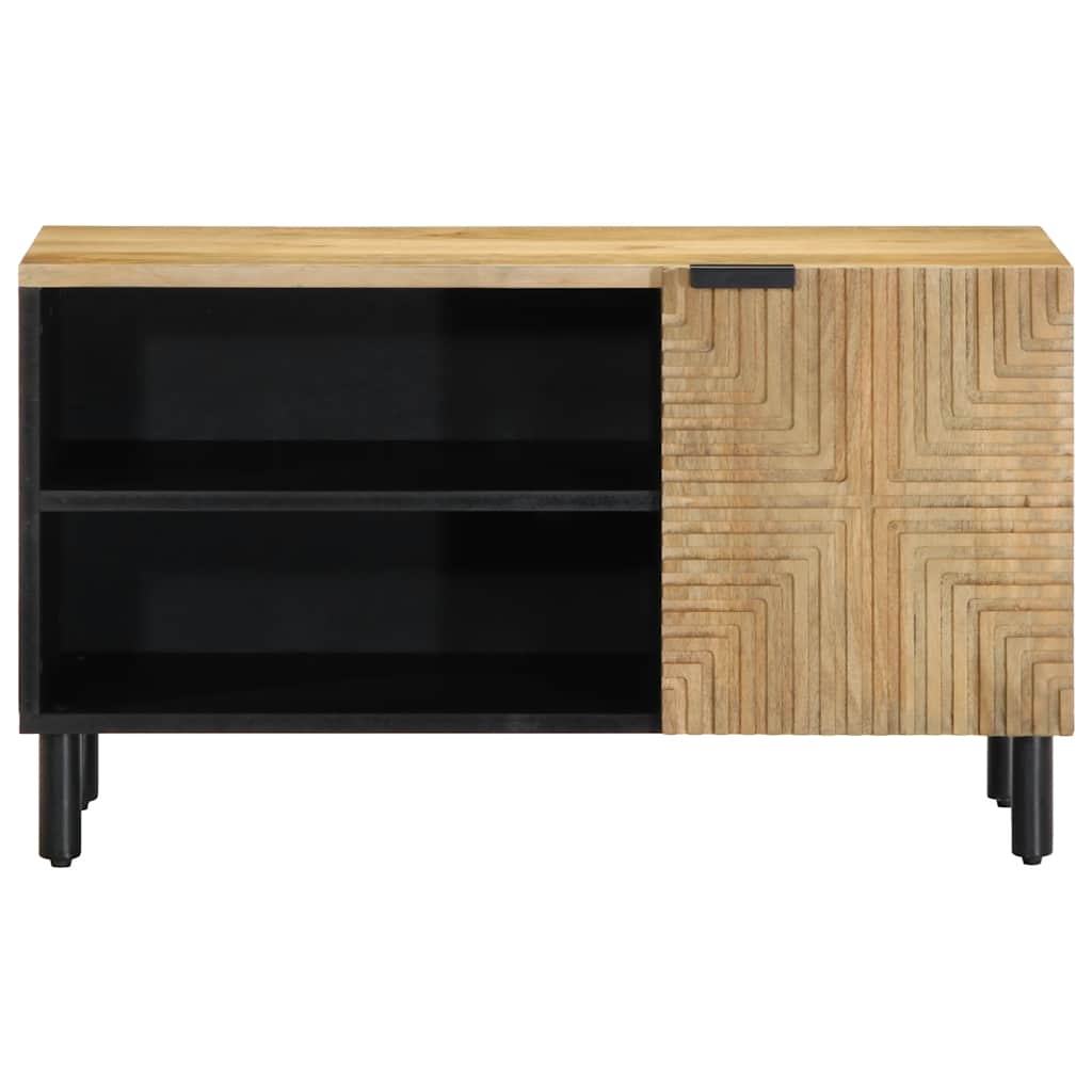 Ντουλάπι τηλεόρασης καφέ 80x31,5x46 cm από μασίφ ξύλο Mango