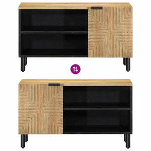 Ντουλάπι τηλεόρασης καφέ 80x31,5x46 cm από μασίφ ξύλο Mango