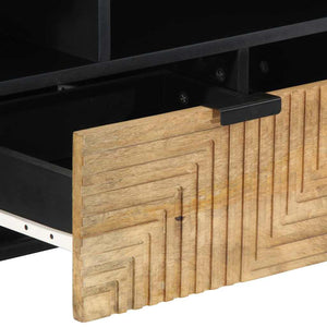 Ντουλάπι τηλεόρασης καφέ 100x33x46 cm μασίφ ξύλο Mango