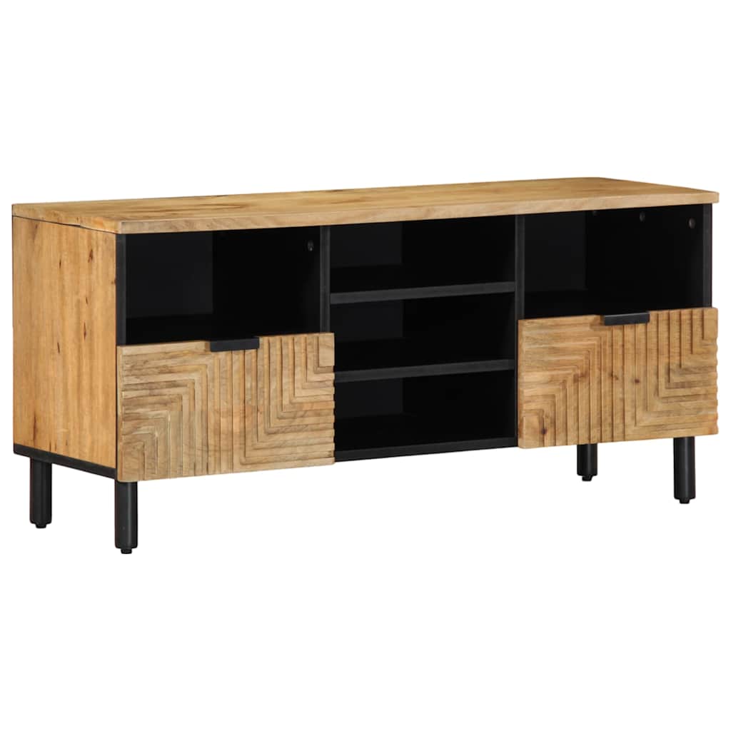 Ντουλάπι τηλεόρασης καφέ 100x33x46 cm μασίφ ξύλο Mango