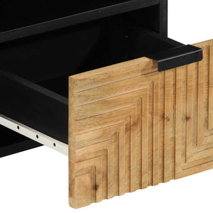 Ντουλάπι τηλεόρασης καφέ 100x33x46 cm μασίφ ξύλο Mango