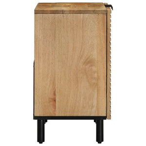 ντουλάπι νιπτήρα μπάνιου καφέ 62x33x58 cm μασίφ ξύλο Mango