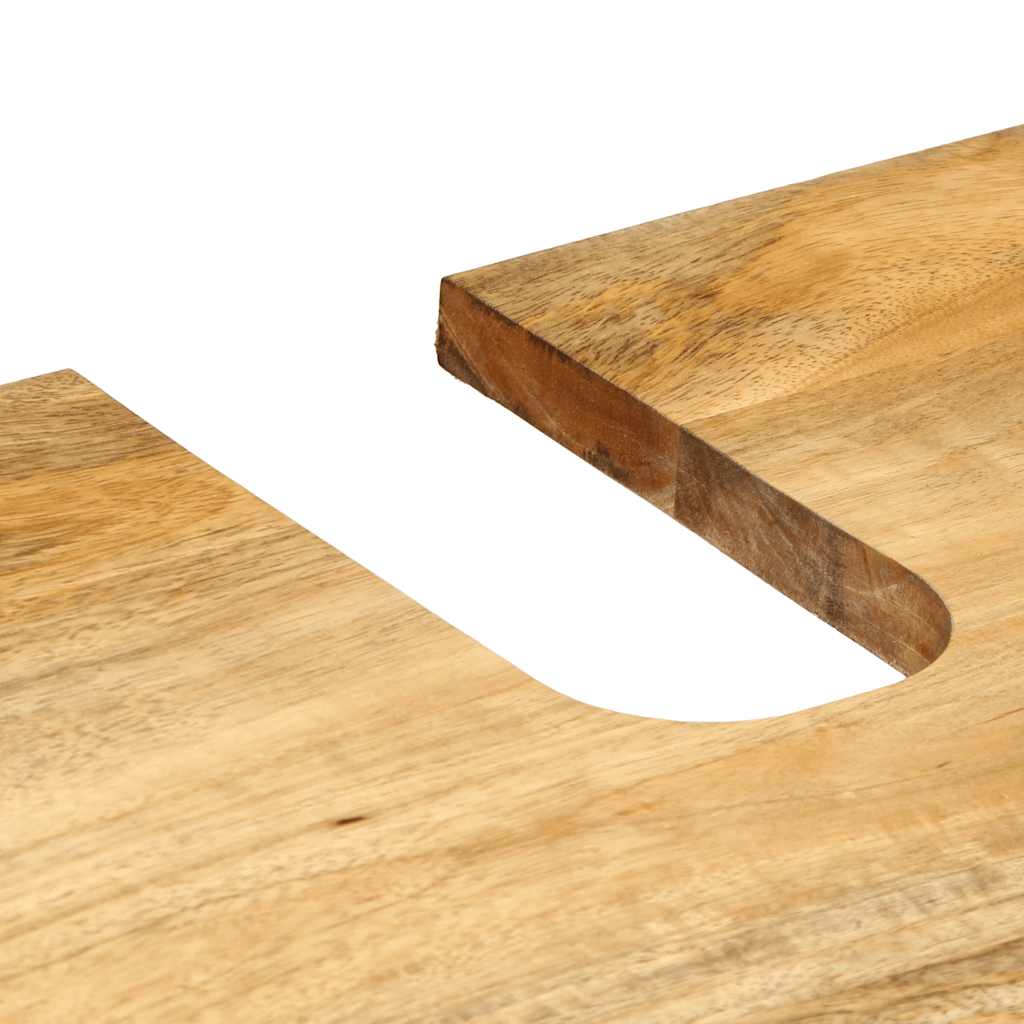 ντουλάπι νιπτήρα μπάνιου καφέ 62x33x58 cm μασίφ ξύλο Mango