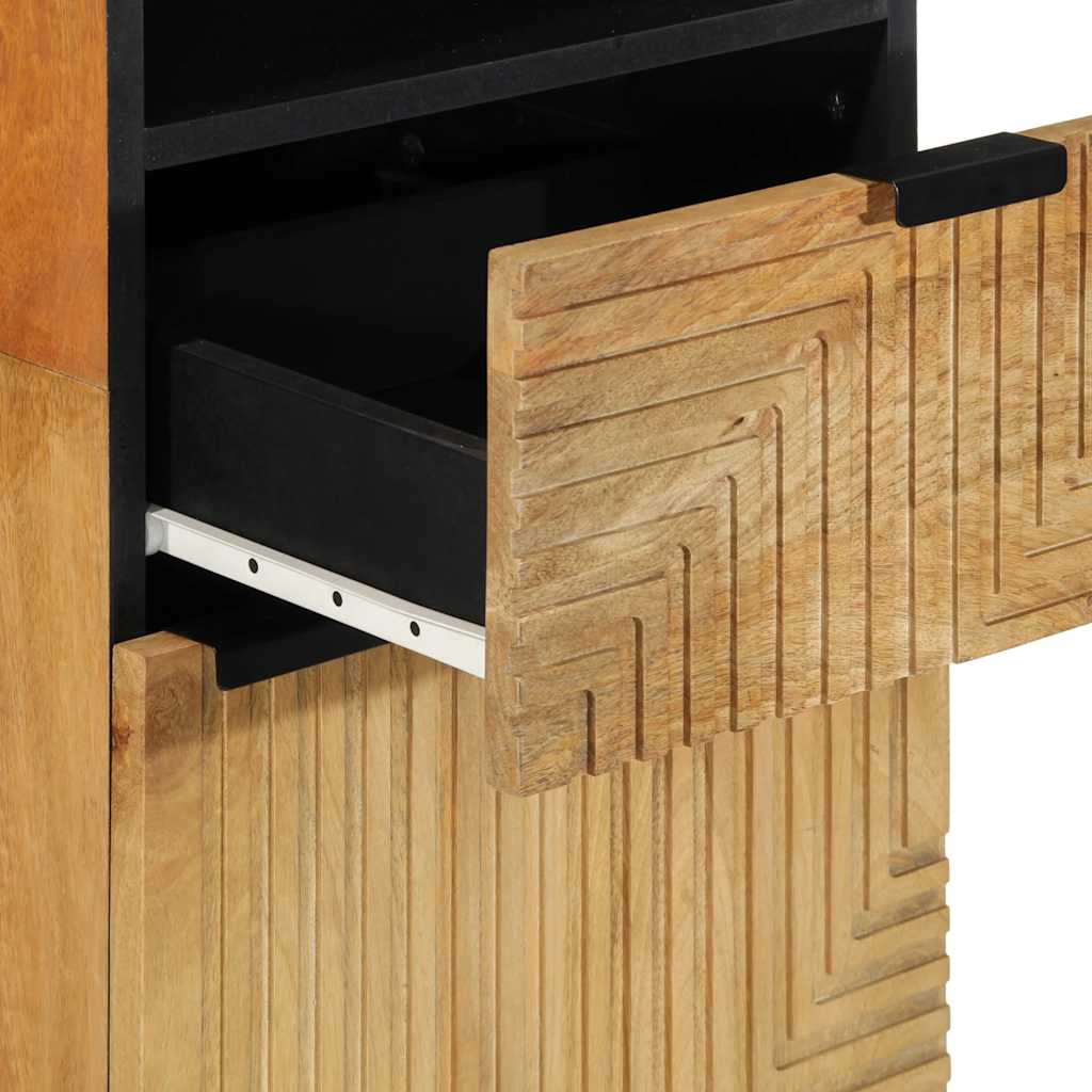 ντουλάπι μπάνιου καφέ 38x33x160 cm μασίφ ξύλο Mango - Pakobazaar