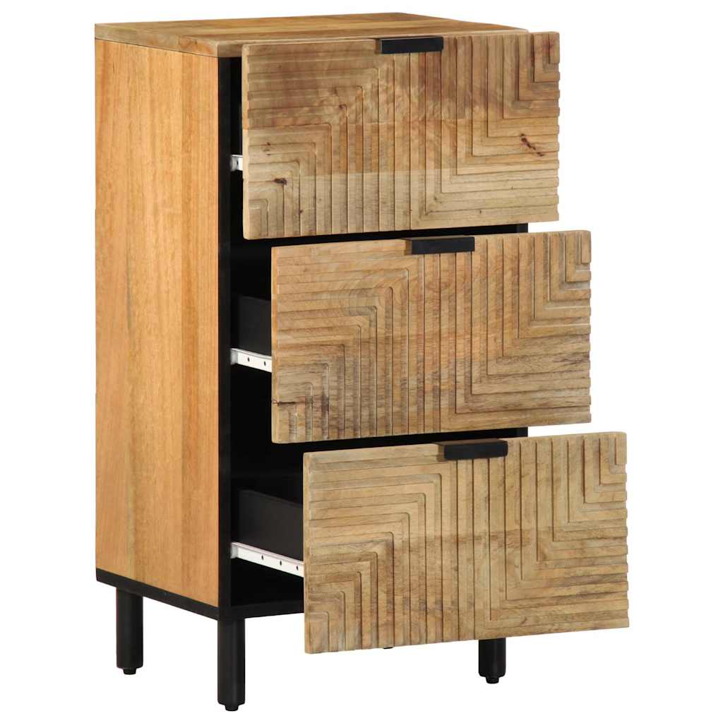 Sideboard καφέ 40x33x75 cm μασίφ ξύλο Mango - Pakobazaar