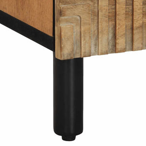 Sideboard καφέ 40x33x75 cm μασίφ ξύλο Mango - Pakobazaar