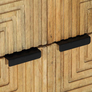 Sideboard καφέ 60x33x75 cm μασίφ ξύλο Mango