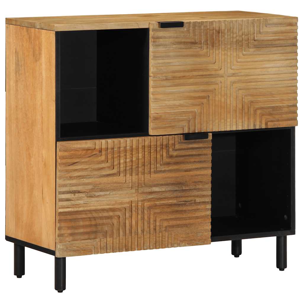 Sideboard καφέ 80x33x75 cm μασίφ ξύλο Mango