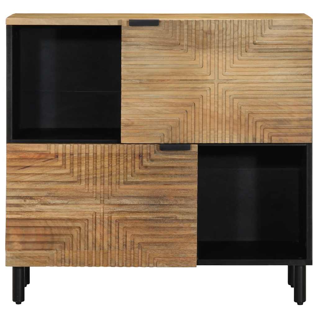 Sideboard καφέ 80x33x75 cm μασίφ ξύλο Mango
