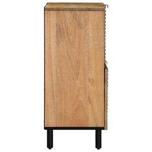 Sideboard καφέ 80x33x75 cm μασίφ ξύλο Mango