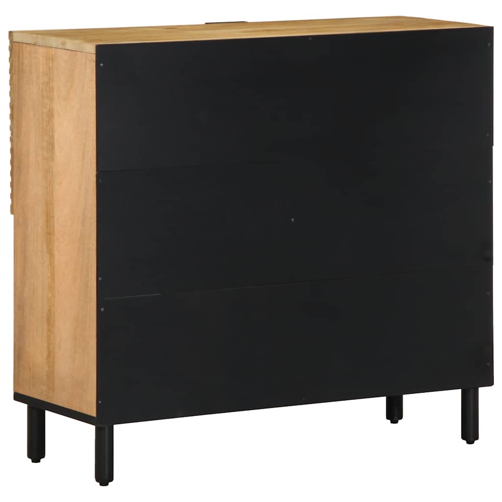 Sideboard καφέ 80x33x75 cm μασίφ ξύλο Mango