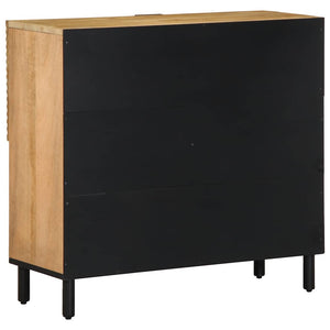 Sideboard καφέ 80x33x75 cm μασίφ ξύλο Mango