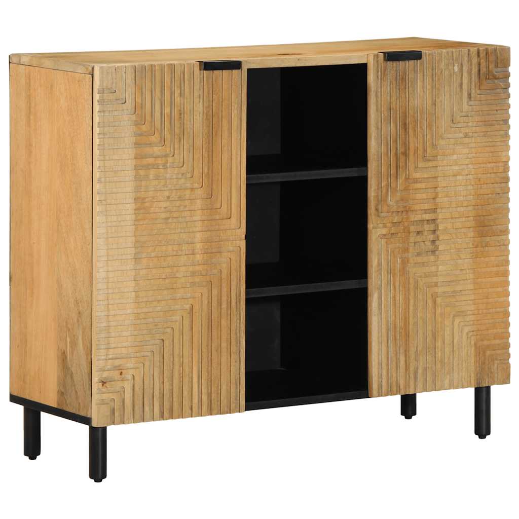 Sideboard καφέ 90x33x75 cm μασίφ ξύλο Mango