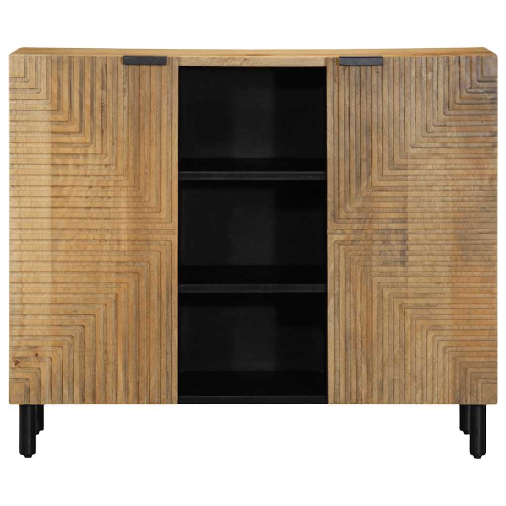 Sideboard καφέ 90x33x75 cm μασίφ ξύλο Mango