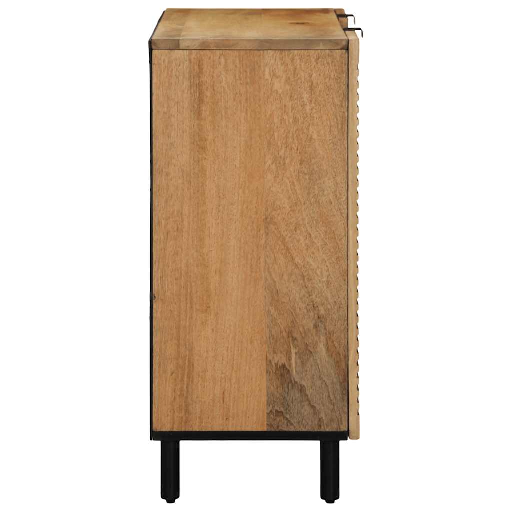 Sideboard καφέ 90x33x75 cm μασίφ ξύλο Mango