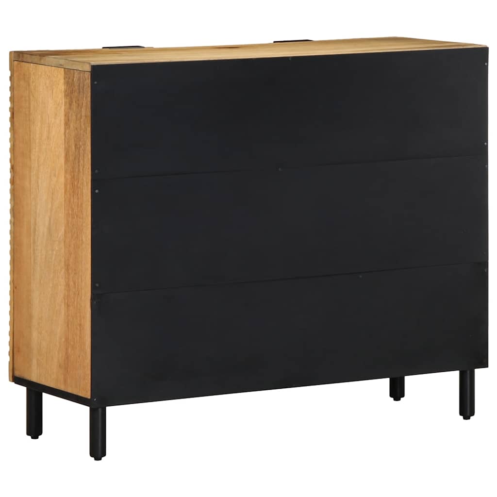 Sideboard καφέ 90x33x75 cm μασίφ ξύλο Mango