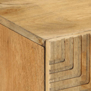Sideboard καφέ 90x33x75 cm μασίφ ξύλο Mango