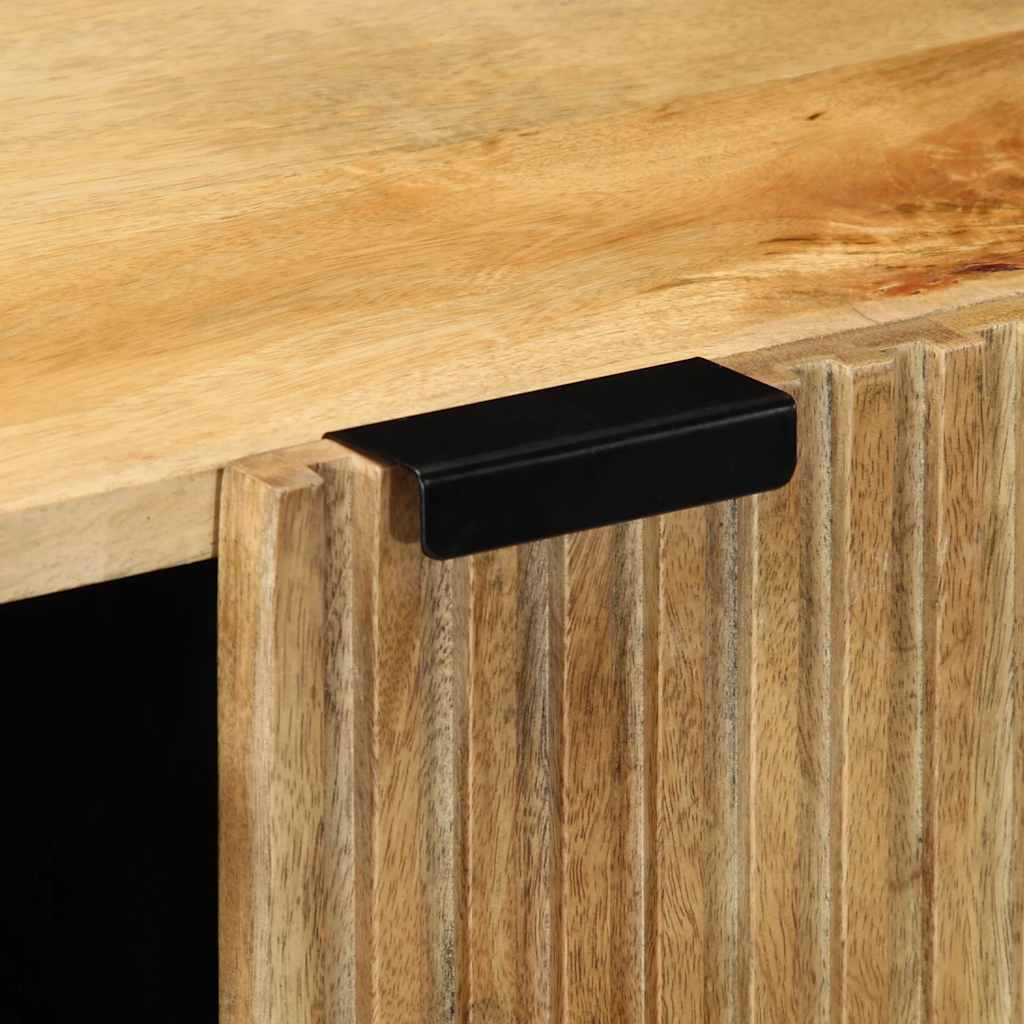 Sideboard καφέ 90x33x75 cm μασίφ ξύλο Mango