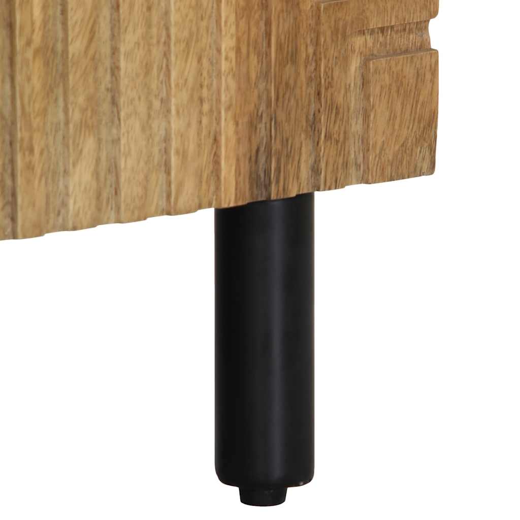 Sideboard καφέ 90x33x75 cm μασίφ ξύλο Mango