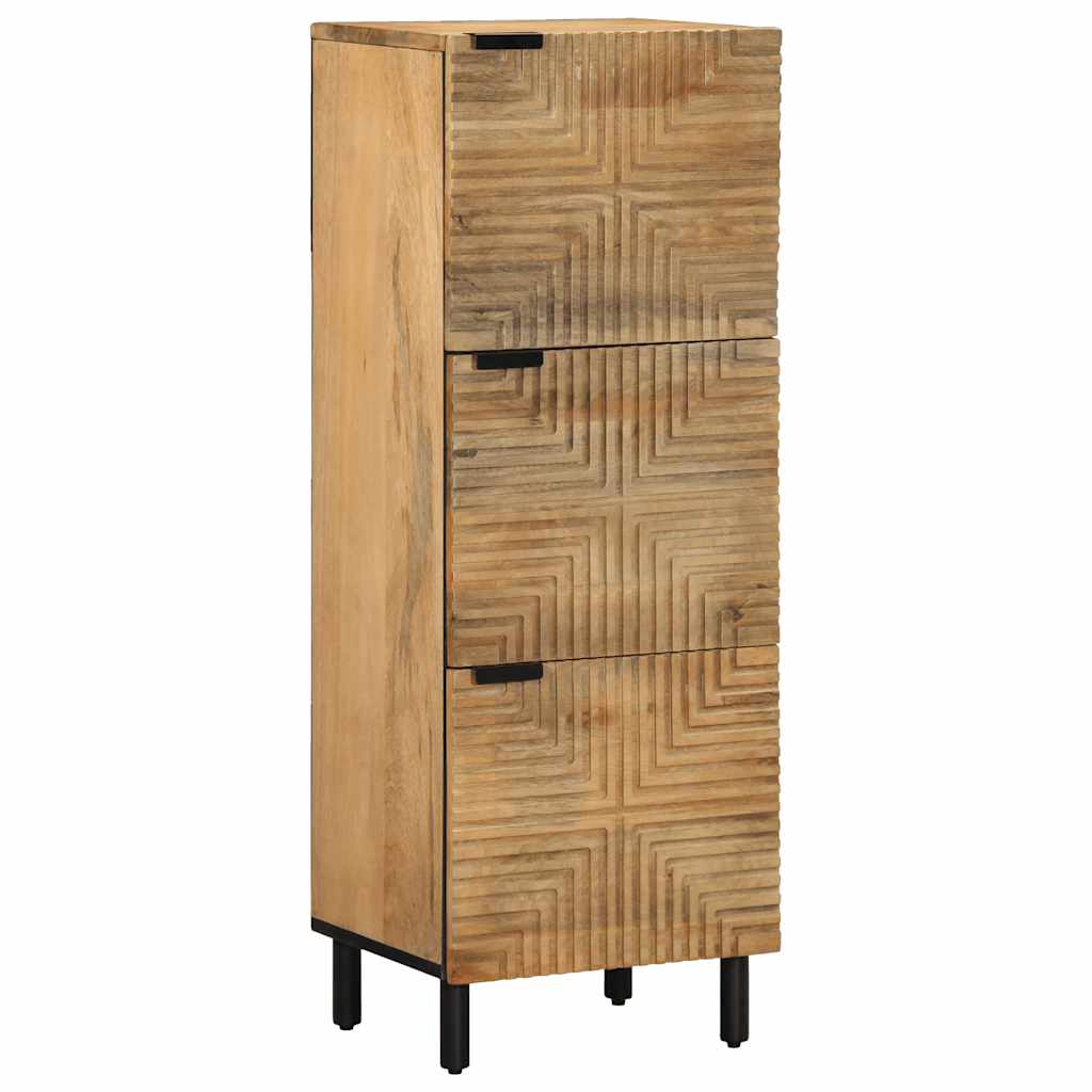 Highboard καφέ 40x33x110 cm μασίφ ξύλο Mango - Pakobazaar