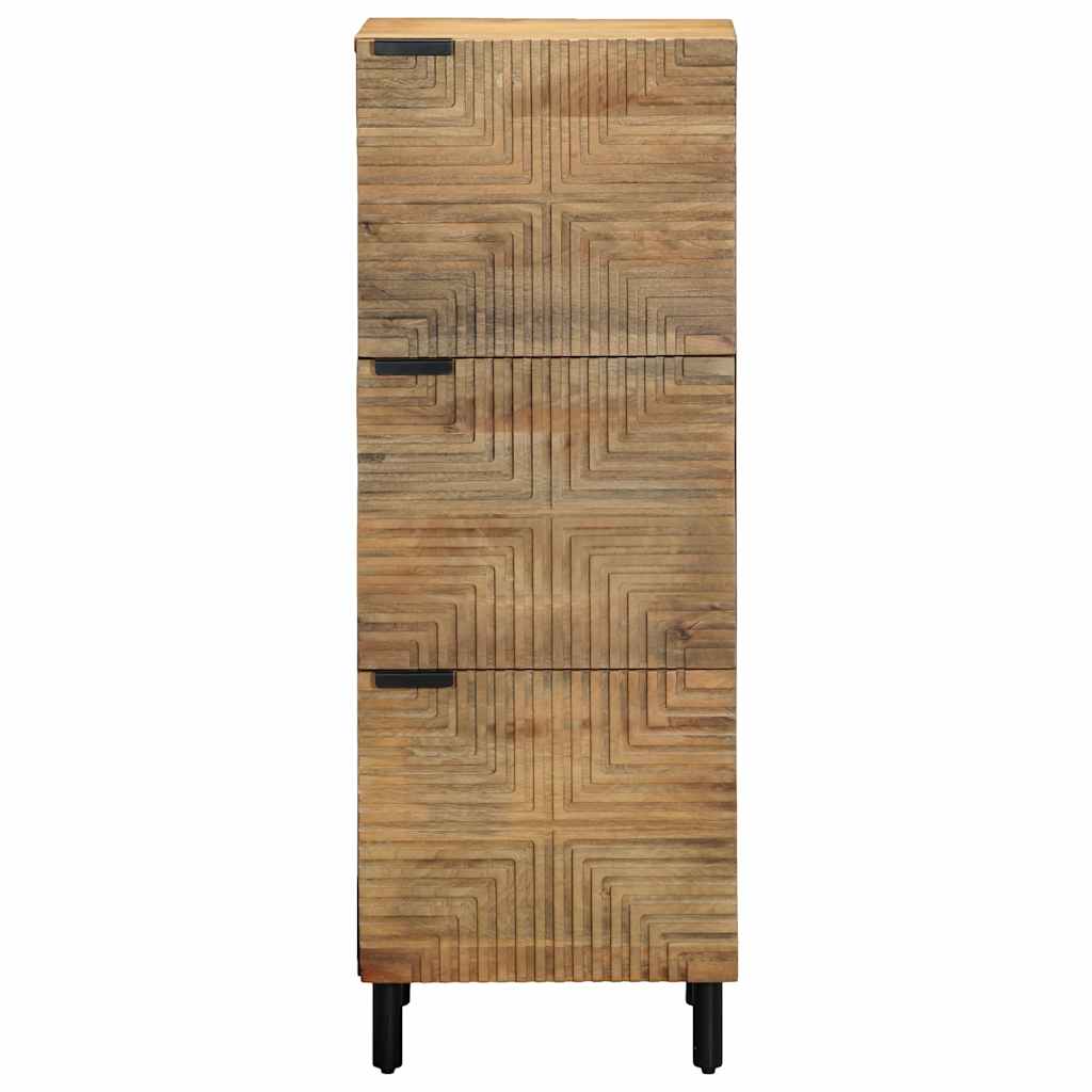Highboard καφέ 40x33x110 cm μασίφ ξύλο Mango - Pakobazaar