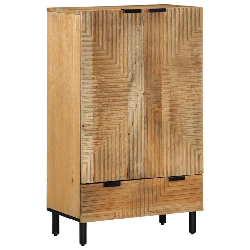 Highboard καφέ 60x33x100 cm μασίφ ξύλο Mango - Pakobazaar