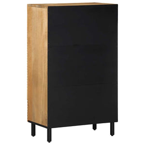 Highboard καφέ 60x33x100 cm μασίφ ξύλο Mango - Pakobazaar