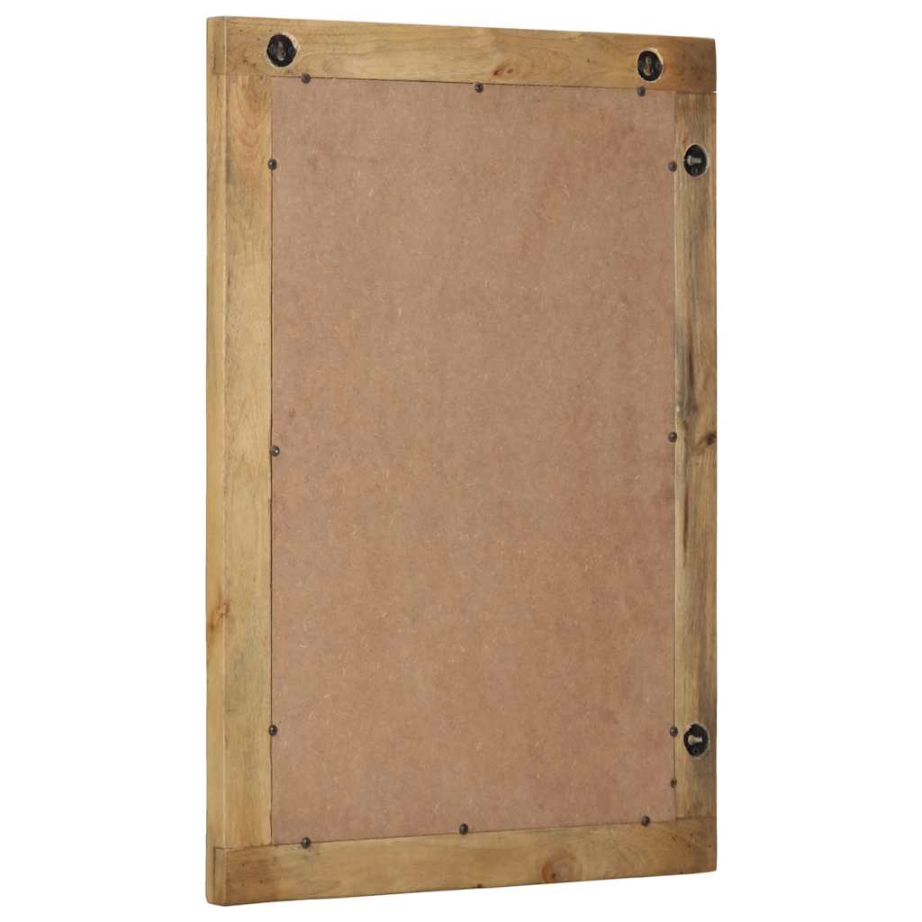 Καθρέφτης μπάνιου καφέ 50x70x2,5 cm από μασίφ ξύλο Mango