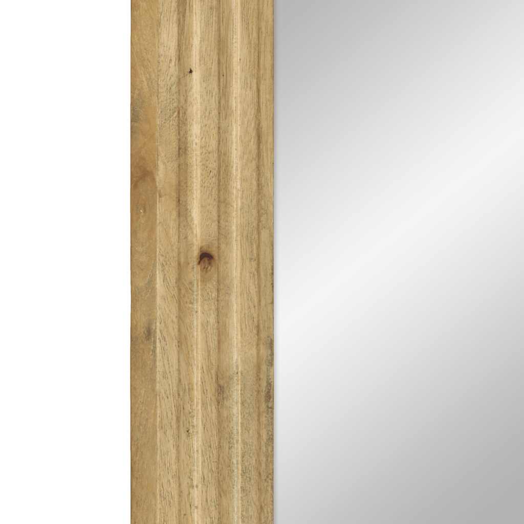Καθρέφτης μπάνιου καφέ 50x70x2,5 cm από μασίφ ξύλο Mango