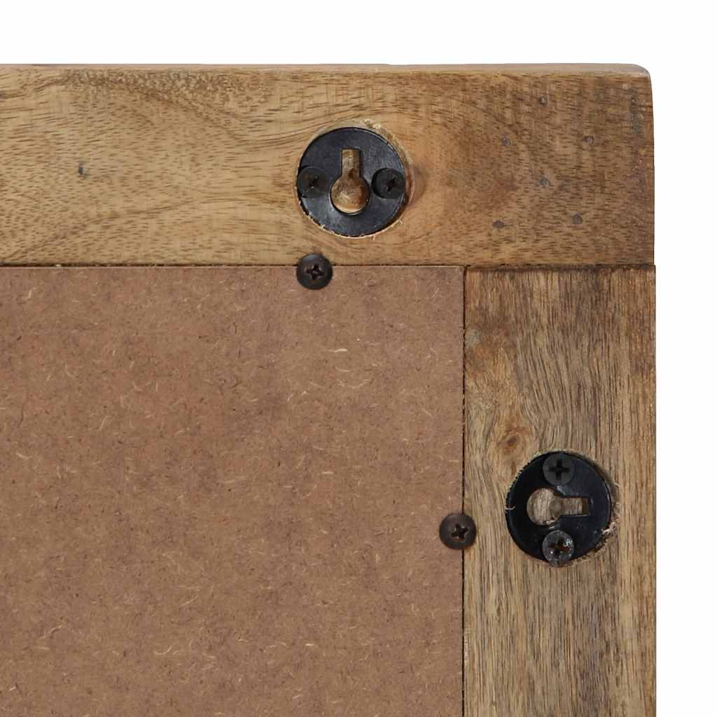 Καθρέφτης μπάνιου καφέ 50x70x2,5 cm από μασίφ ξύλο Mango