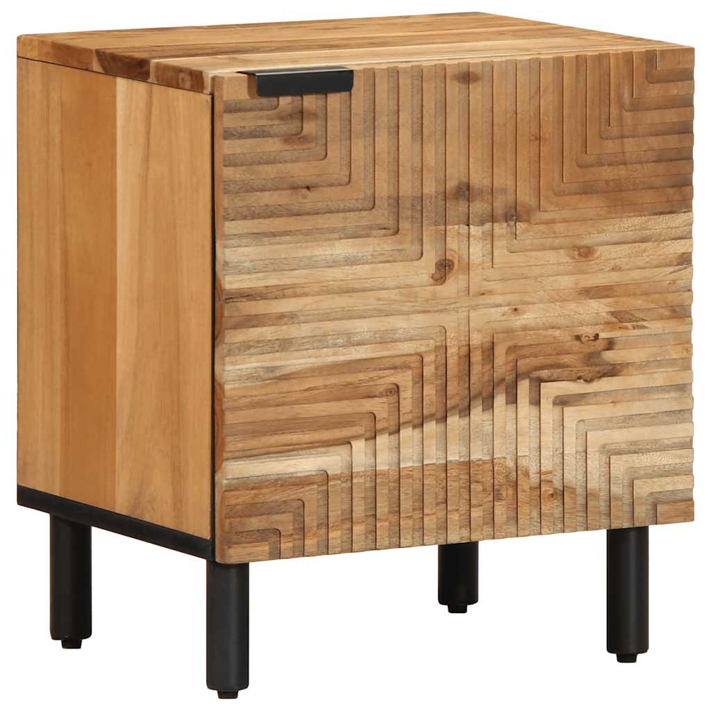 Κομοδίνο 40x33x46 εκ. από Μασίφ Ξύλο Ακακίας - Pakobazaar