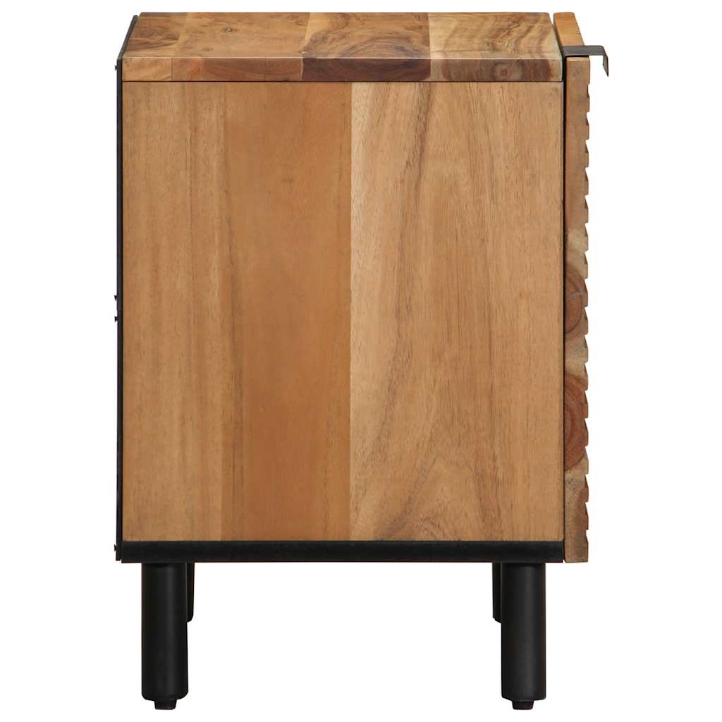 Κομοδίνο 40x33x46 εκ. από Μασίφ Ξύλο Ακακίας - Pakobazaar