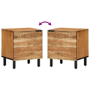 Κομοδίνο 40x33x46 εκ. από Μασίφ Ξύλο Ακακίας - Pakobazaar