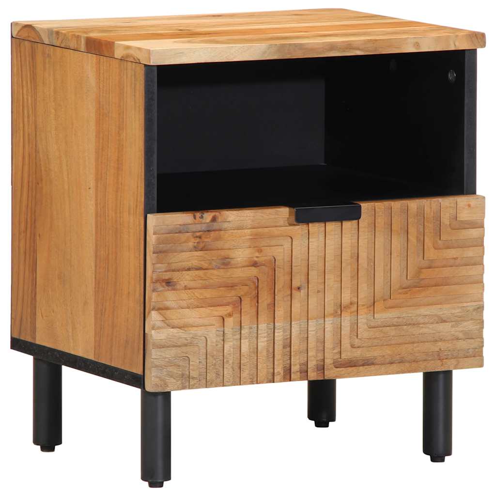 Κομοδίνο 40x33x46 εκ. από Μασίφ Ξύλο Ακακίας - Pakobazaar