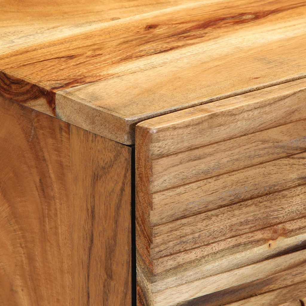 Κομοδίνο με συρτάρι Καφέ 50 x 33 x 62 εκ. Μασίφ ξύλο ακακίας - Pakobazaar