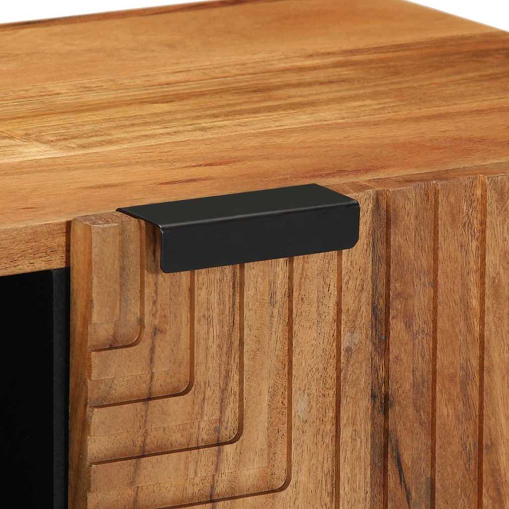 Ντουλάπι TV με ράφι Καφέ 80 x 33 x 46 εκ Στερεό ξύλο μάνγκο