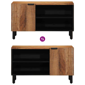 Ντουλάπι TV με ράφι Καφέ 80 x 33 x 46 εκ Στερεό ξύλο μάνγκο
