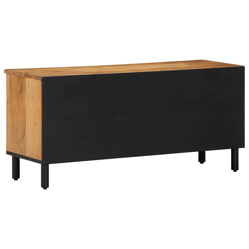 Ντουλάπι TV με ράφι Καφέ 100 x 33 x 46 εκ. Στερεό ξύλο μάνγκο