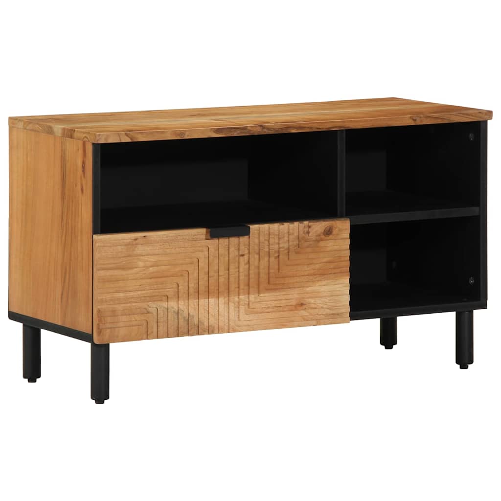 Ντουλάπι TV με συρτάρι Καφέ 80 x 33 x 46 εκ. Στερεό ξύλο μάνγκο