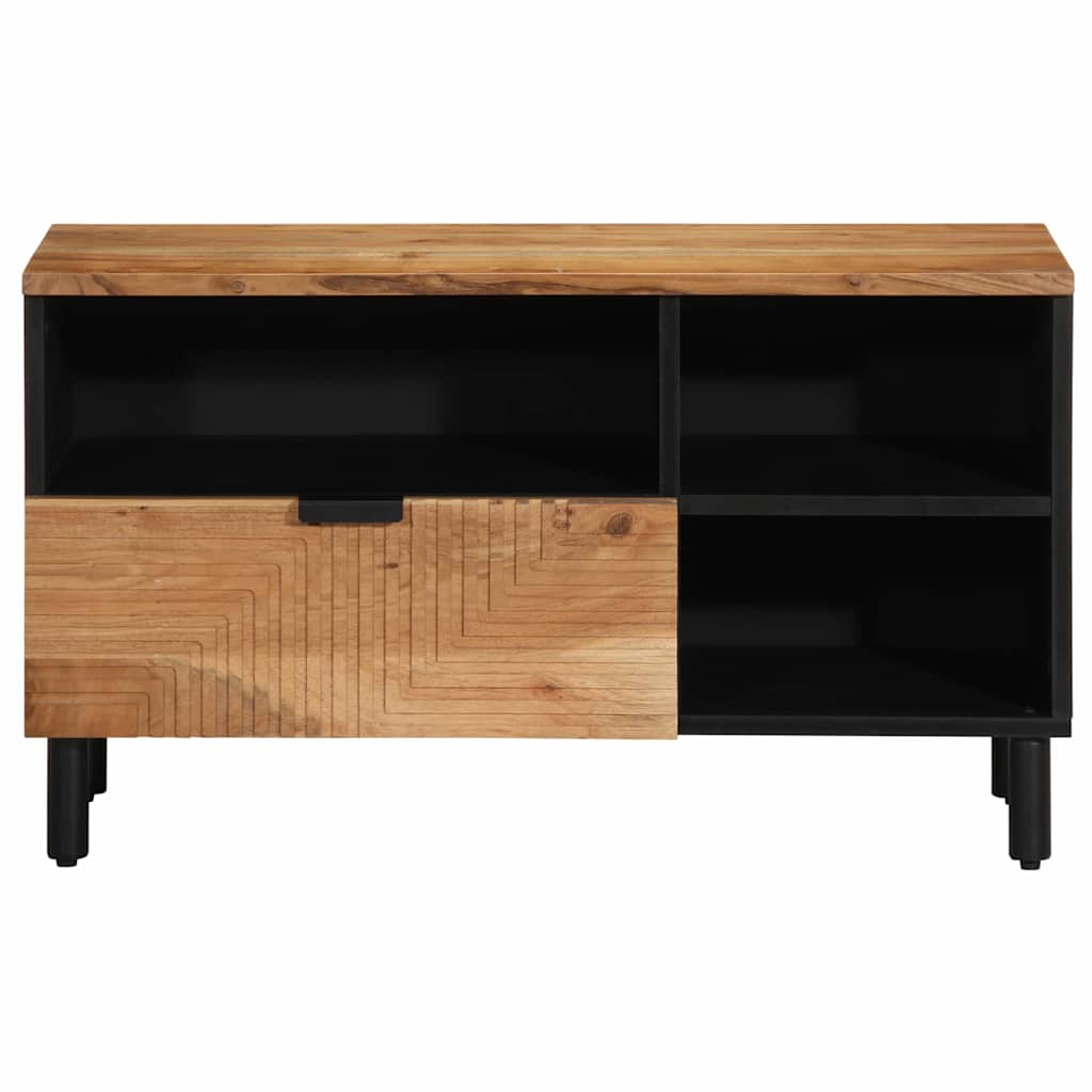 Ντουλάπι TV με συρτάρι Καφέ 80 x 33 x 46 εκ. Στερεό ξύλο μάνγκο