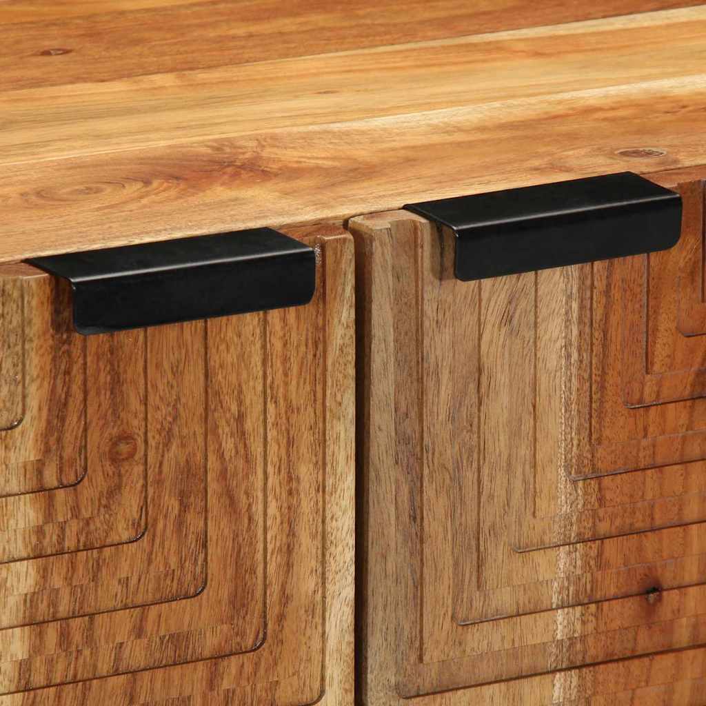 Πλαϊνό γραφείο Καφέ 60 x 33,5 x 75 εκ. Στερεό ξύλο μάνγκο - Pakobazaar