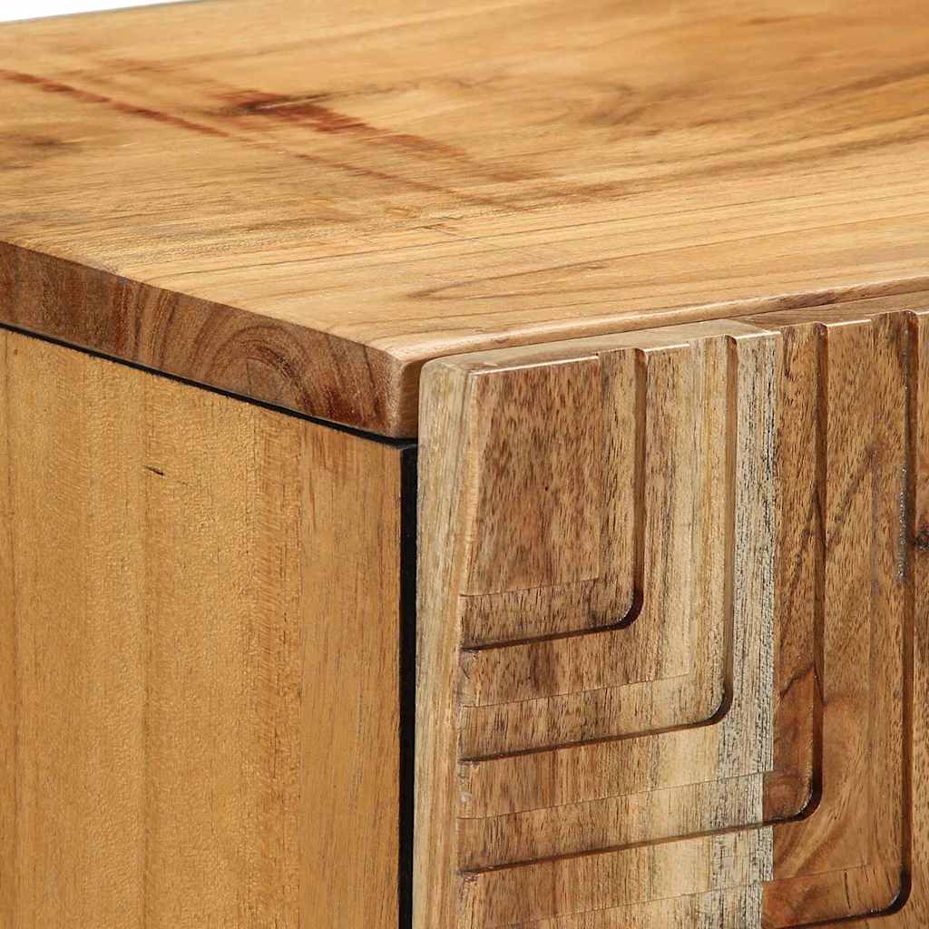Πλαϊνό γραφείο Καφέ 90 x 33,5 x 75 εκ Στερεό ξύλο μάνγκο - Pakobazaar